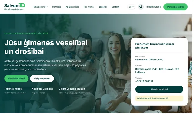 salvumtd-medicina.lv mājaslapa