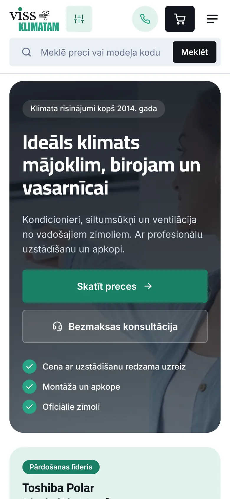vissklimatam.lv telefonā