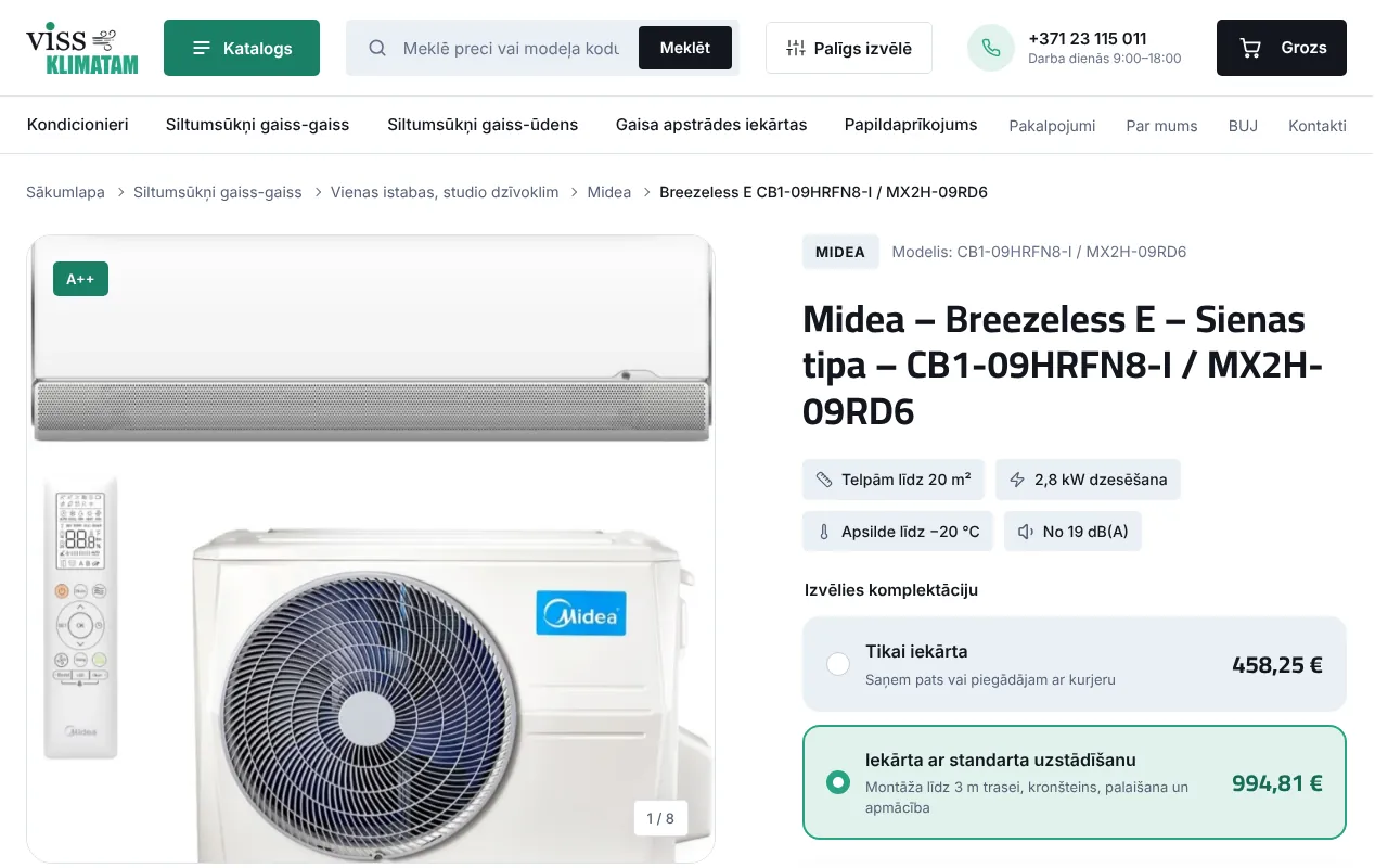 vissklimatam.lv: Preces lapa