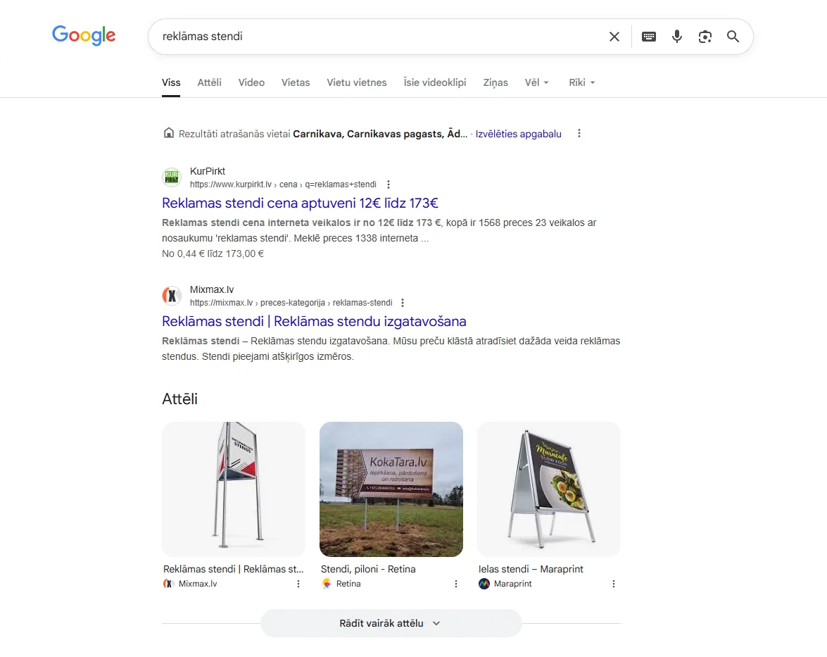Mixmax.lv Google meklēšanas rezultātos