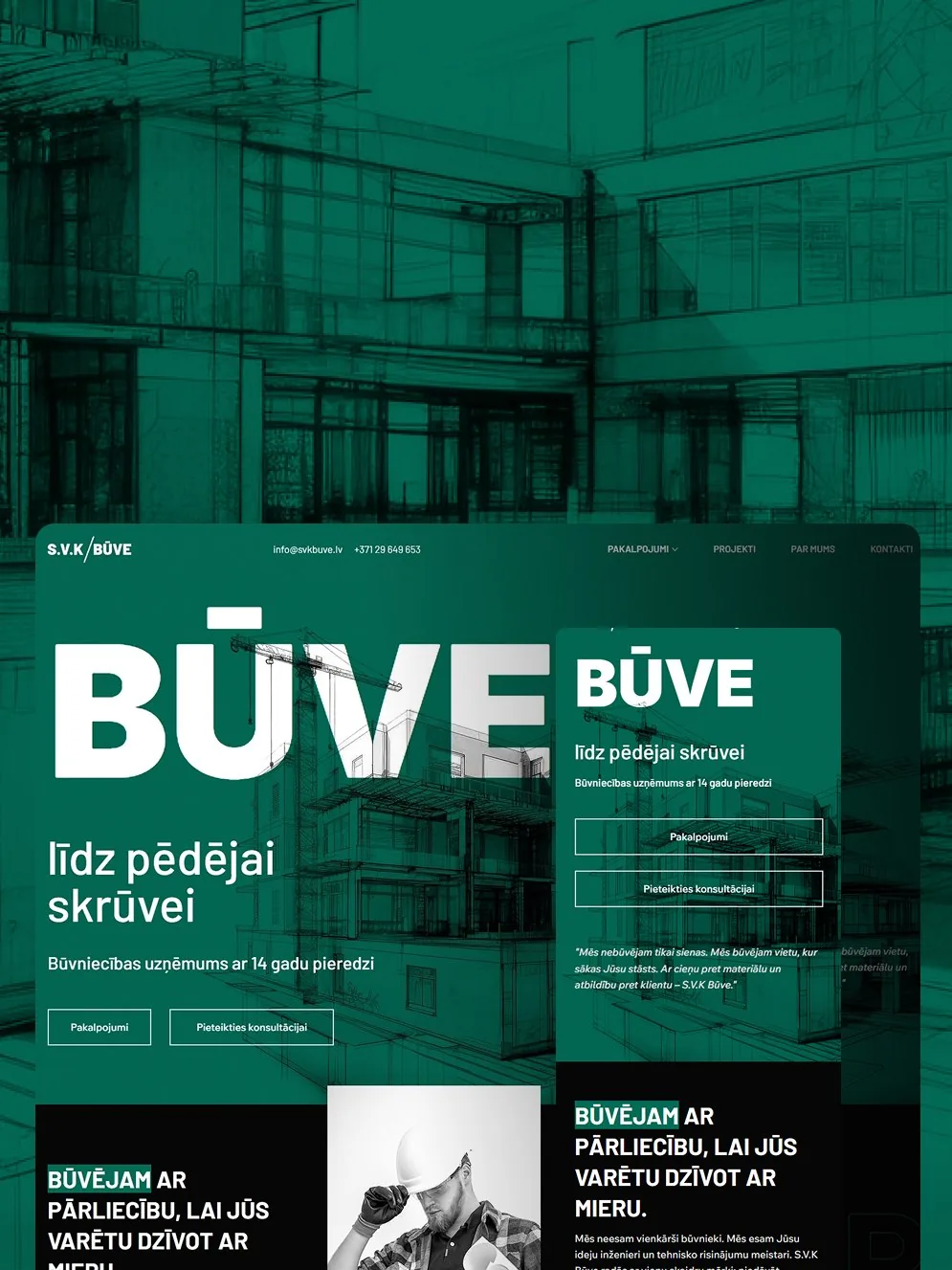 The new site after the redesign