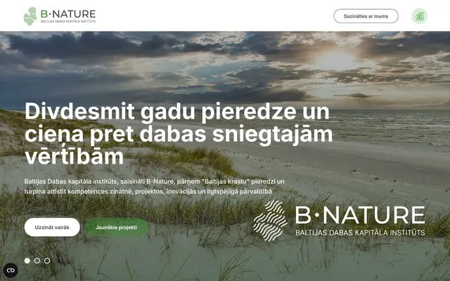 bnature.lv website