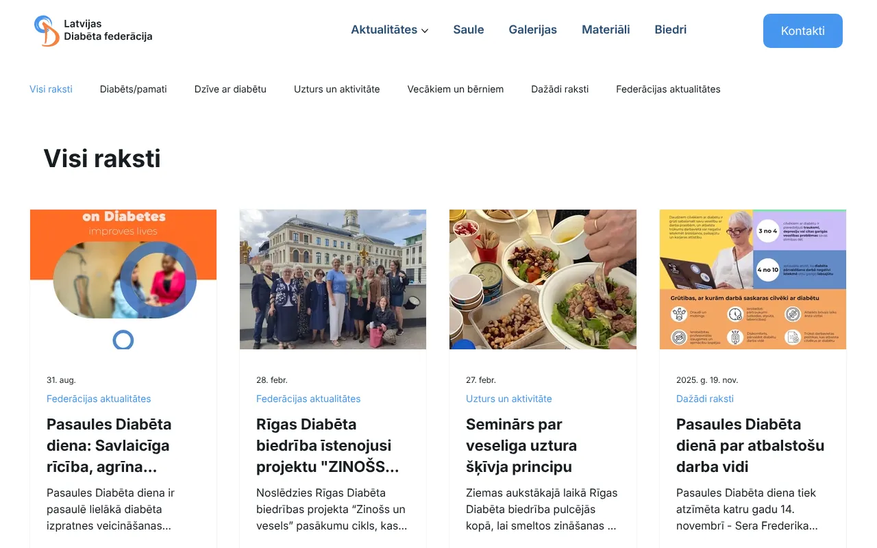 diabets.lv: Aktualitātes
