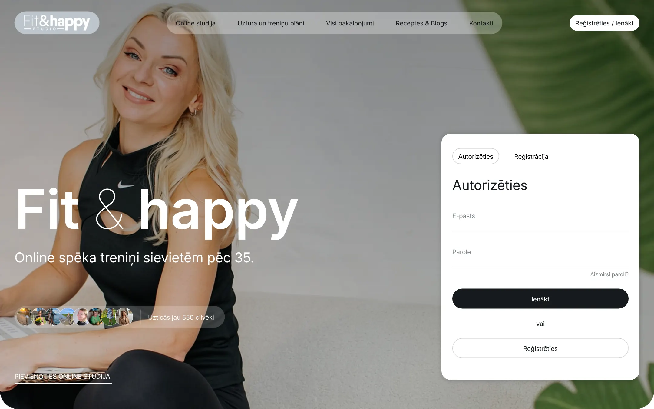 fitandhappy.lv: Homepage