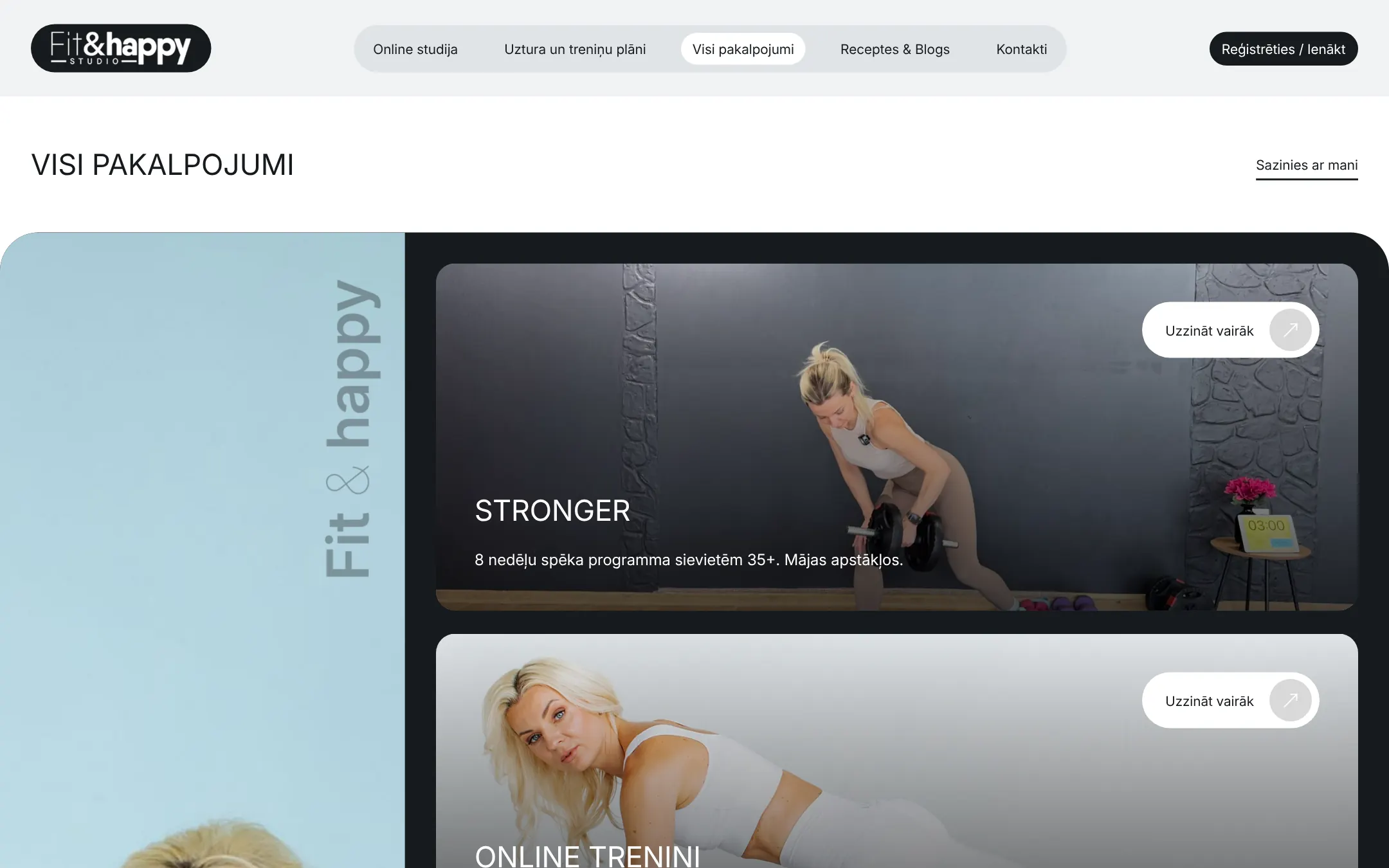 fitandhappy.lv: All services