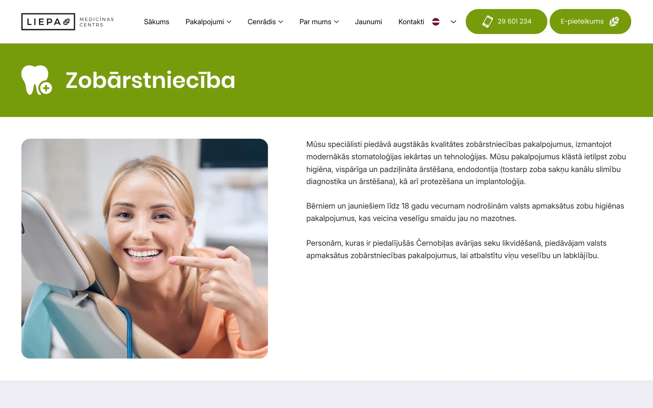 liepamc.lv: Dentistry