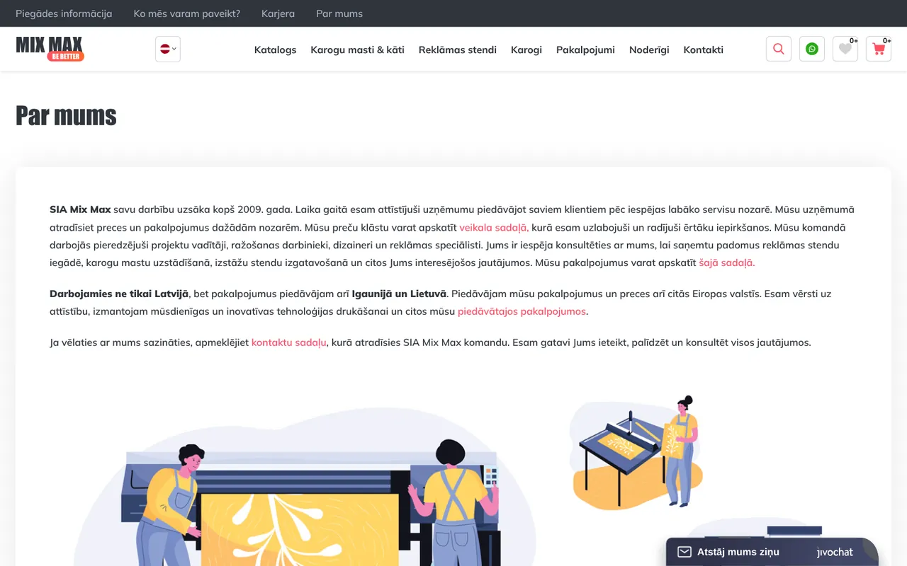 mixmax.lv: Par mums