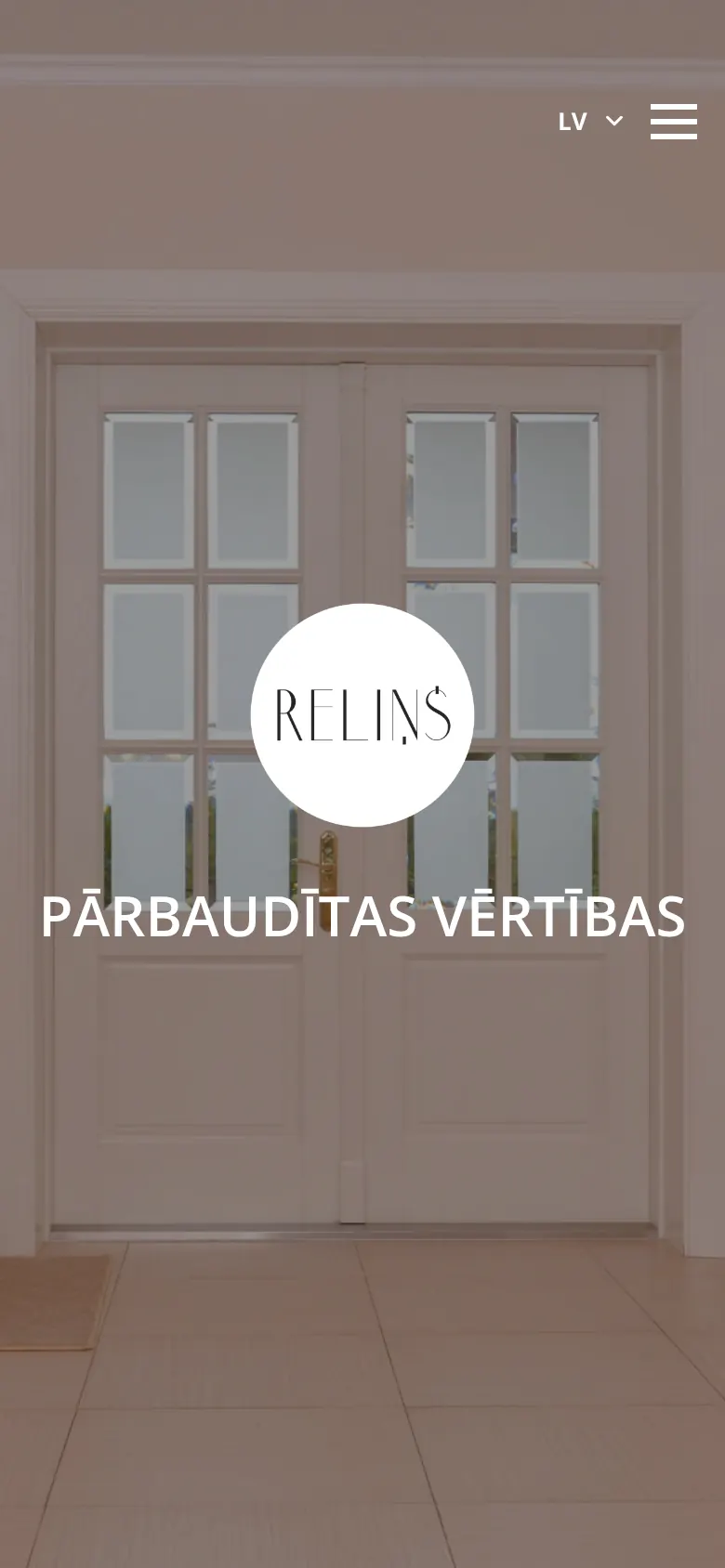 relins.lv на мобильном: Latviešu