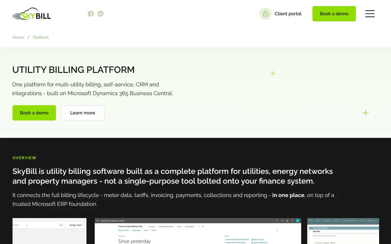 skybill.eu: Platform