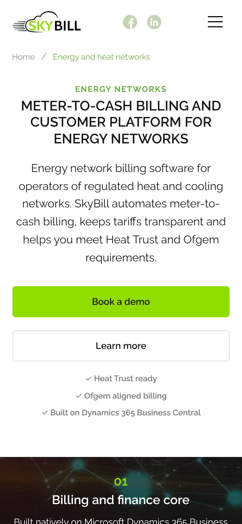 skybill.eu на мобильном: Теплосети