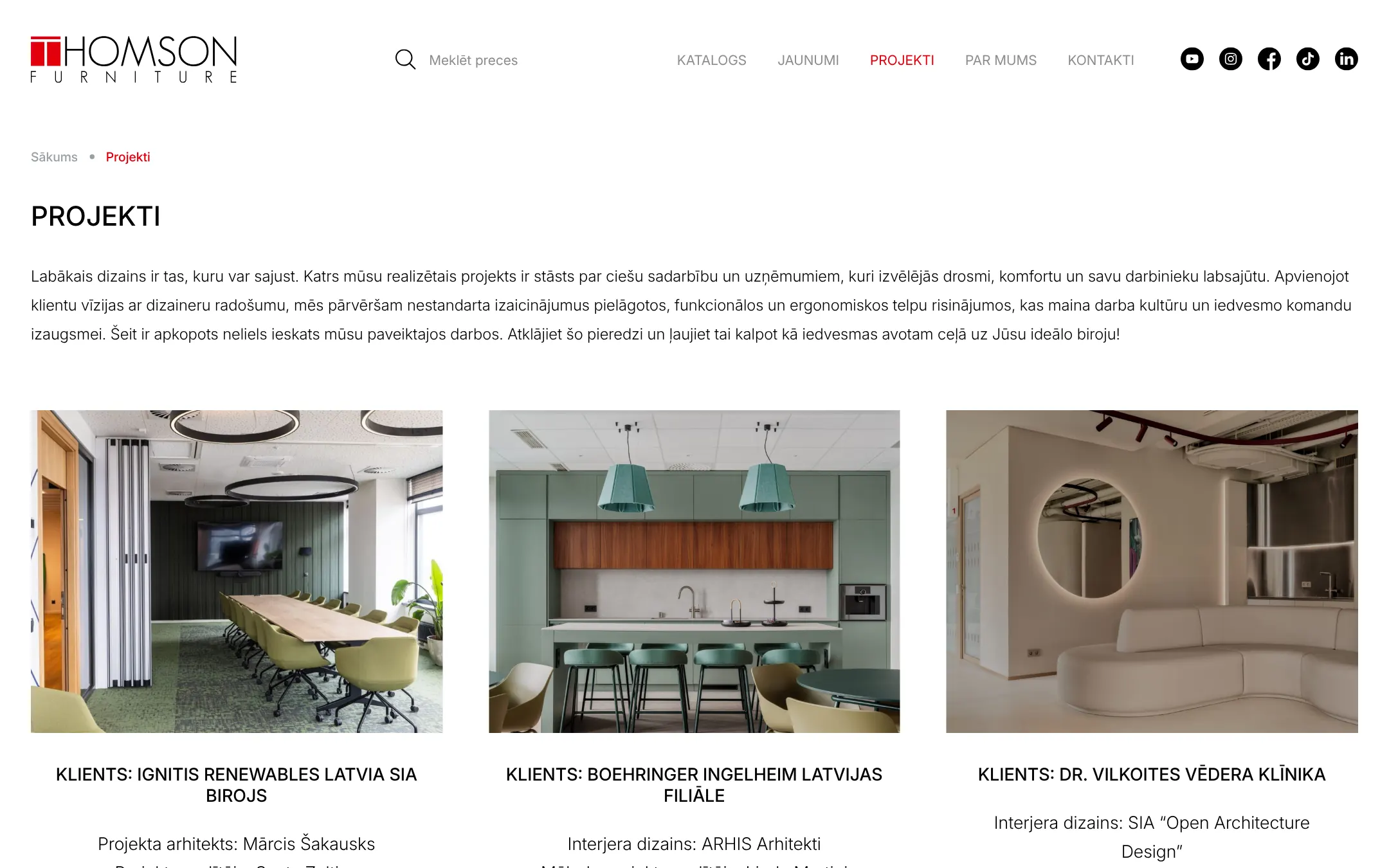 thomsonfurniture.lv: Проекты
