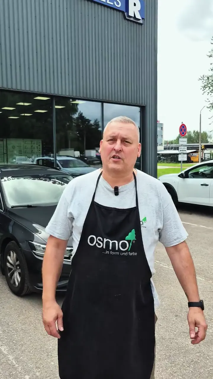 Osmo eļļas demonstrācija